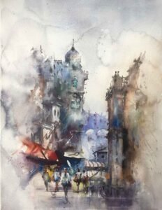 Kağıt Üzerine Sulu Boya - 60x42cm