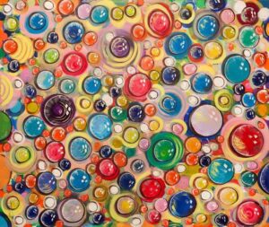 Spontaneous World -Spontane Düne, 120x100 Cm.Tuval Üz.Y.Boya