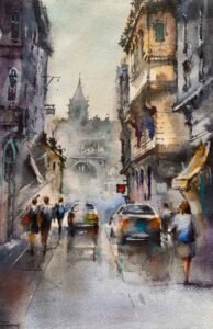 Kağıt Üzerine Sulu Boya - 50x32cm