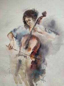 Kağıt Üzerine Sulu Boya - 50x65cm