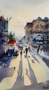 Kağıt Üzerine Sulu Boya - 30x28cm