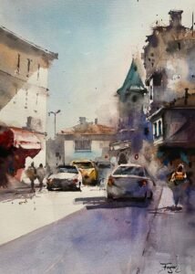 Kağıt Üzerine Sulu Boya - 54x40cm