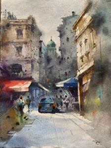 Kağıt Üzerine Sulu Boya - 53x39cm